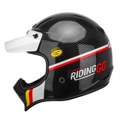 Motocross helmet-motocross casco para de moto motocicletas SOMAN Shiny-black red racing