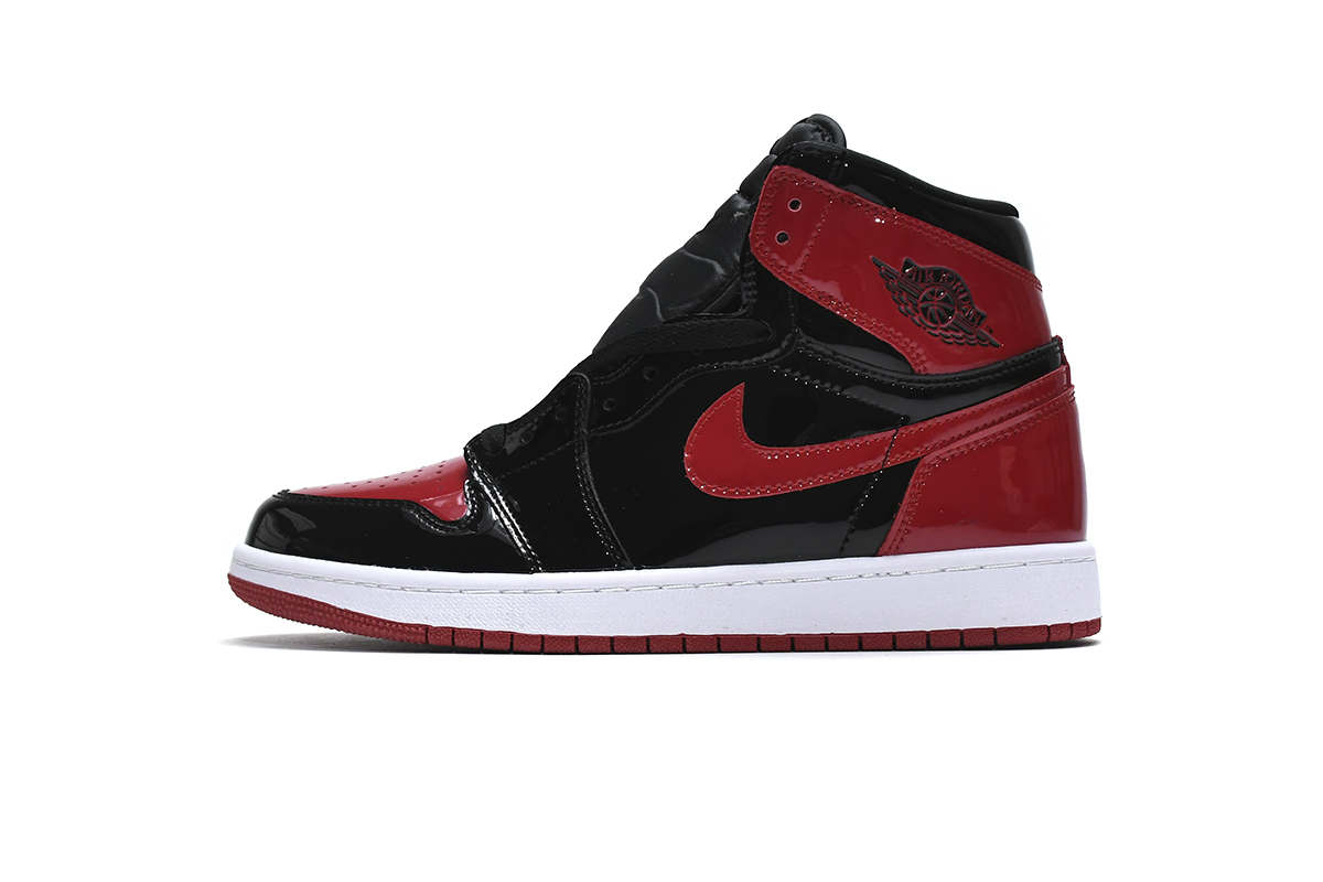 BMlin Jordan 1 Retro High OG Bred Patent , 555088-063