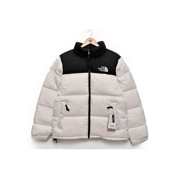 Clothes- LJR The North Face Splicing White And Black