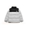 Clothes- LJR The North Face Splicing White And Black