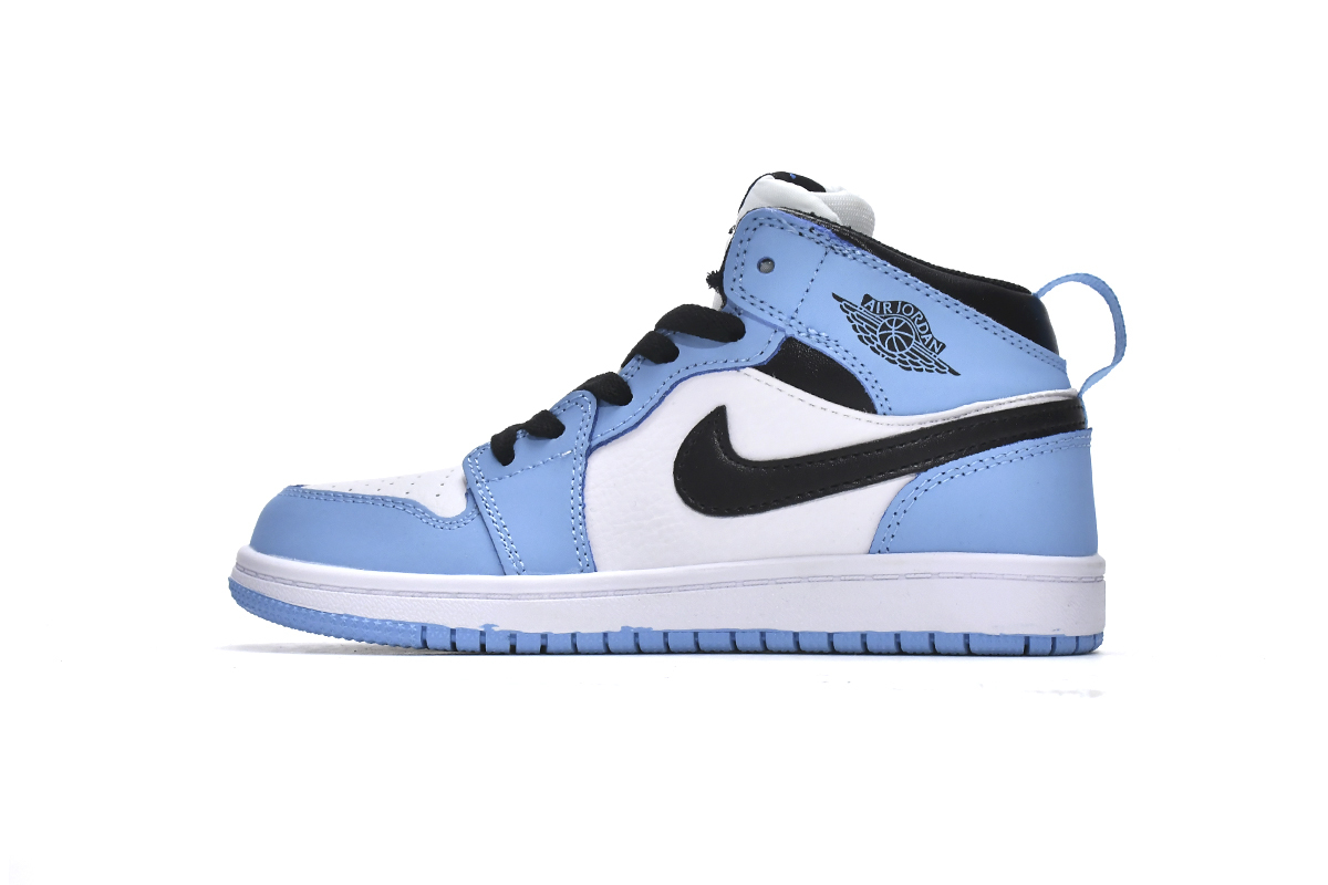 Jordan 1 kids shoesJordan 1 Mid PS University Blue,575441-134