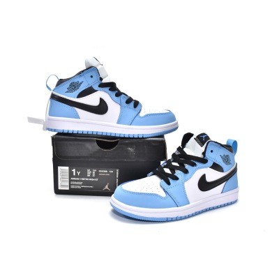 Jordan 1 kids shoesJordan 1 Mid PS University Blue,575441-134 02