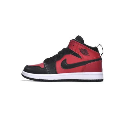 Jordan 1 kids shoes |Jordan 1 Mid PS Gym Red,AR6352-610 01