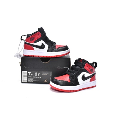 Jordan 1 kids shoes |Jordan 1 Mid PS Noble Red,AR6352-066 02