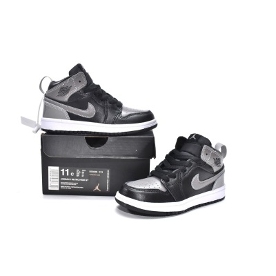 Jordan 1 kids shoes |Jordan 1 Mid PS Shadow,555088-013 02