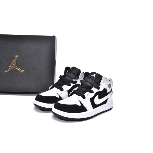 Jordan 1 kids shoes |Jordan 1 Mid PS Tuxedo,640734-113