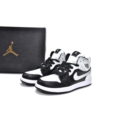 Jordan 1 kids shoes |Jordan 1 Mid PS White Shadow,640734-073 02