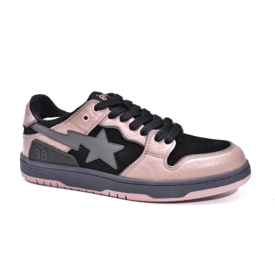 LJR A Bathing Ape Bape Sk8 Sta Low Black Pink,1G70-109-0011 02