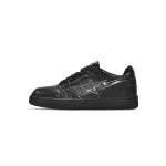 LJR A Bathing Ape Bape Sk8 Sta Low Black Silver,1G70-109-0018