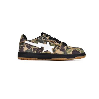 LJR A Bathing Ape Bape Sk8 Sta Low Green Camouflage,11G70-109-0017 02
