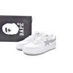 LJR A Bathing Ape Bape Sk8 Sta Low White Grey,1G70-109-0002