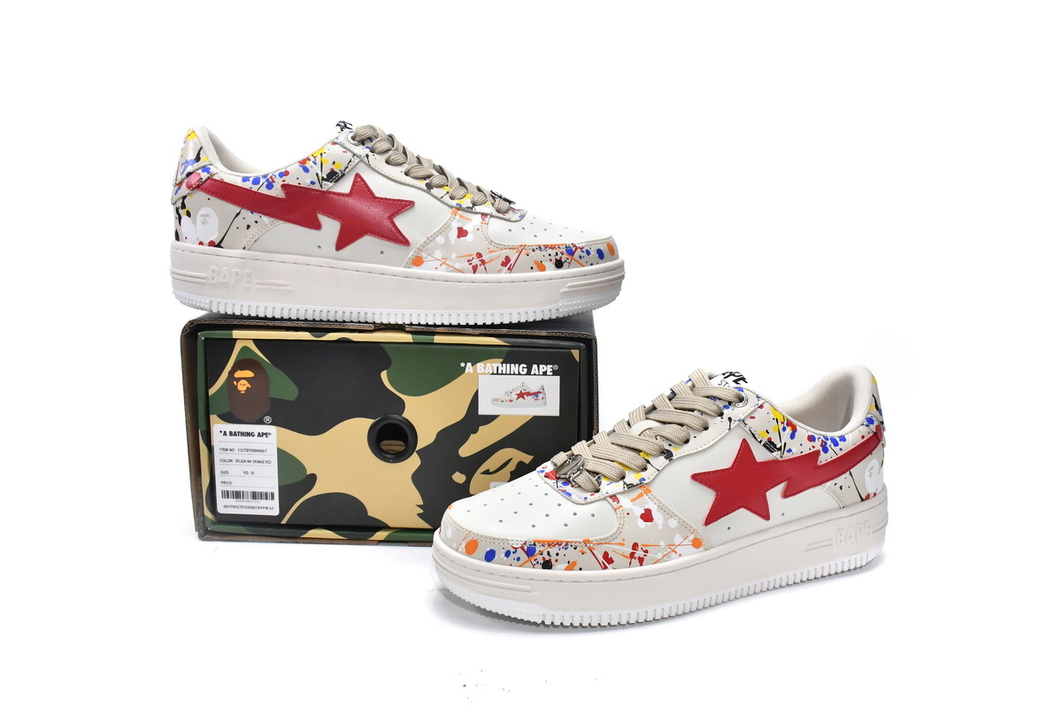 LJR A Bathing Ape Bape Sta Low Color Splash,1G70-109-0007