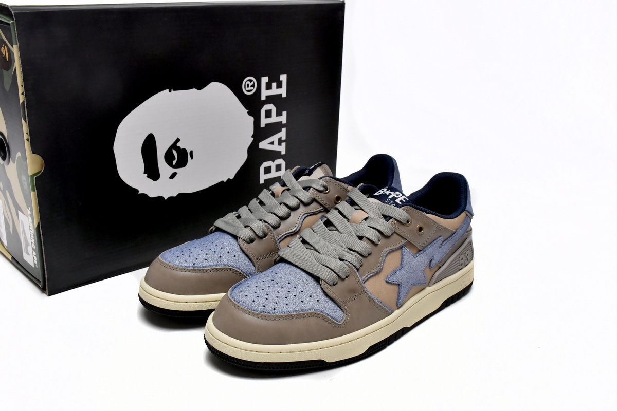 LJR A Bathing Ape Bape Sta Low Make old Khaki Blue,1120-291-019