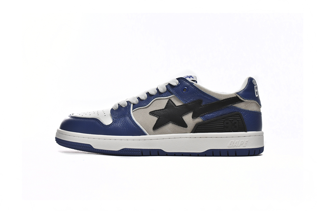 LJR A Bathing Ape Bape Sta Low white blue 1G70-109-0029