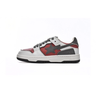 LJR A Bathing Ape Bape Sta Low white red 1G70-109-0020 01