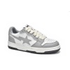 LJR A Bathing Ape Court Sta Light Grey Cream,1G70-191-033