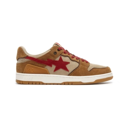 LJR A Bathing Ape Sk8 Sta Wheat Red,1G70-191-030 01
