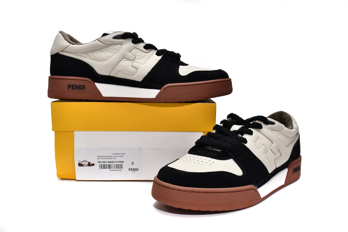 LJR AHH2 F1FHS FENDI Match Black White