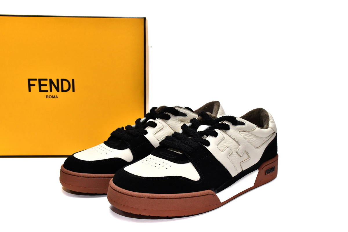 LJR AHH2 F1FHS FENDI Match Black White