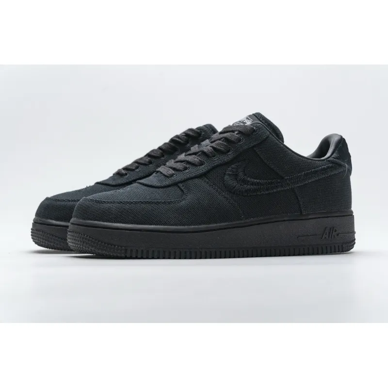 LJR Air Force 1 Low Stussy Black, CZ9084-001