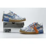 LJR Air Rubber Dunk Off-White UNC，CU6015-100