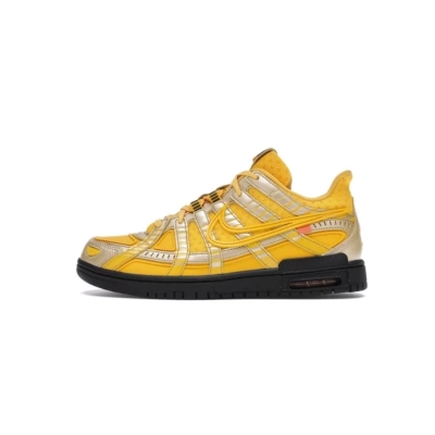 LJR Air Rubber Dunk Off-White University Gold，CU6015-700  01