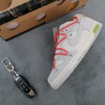 LJR Dunk Low Off-White Lot 13，DJ0950-110