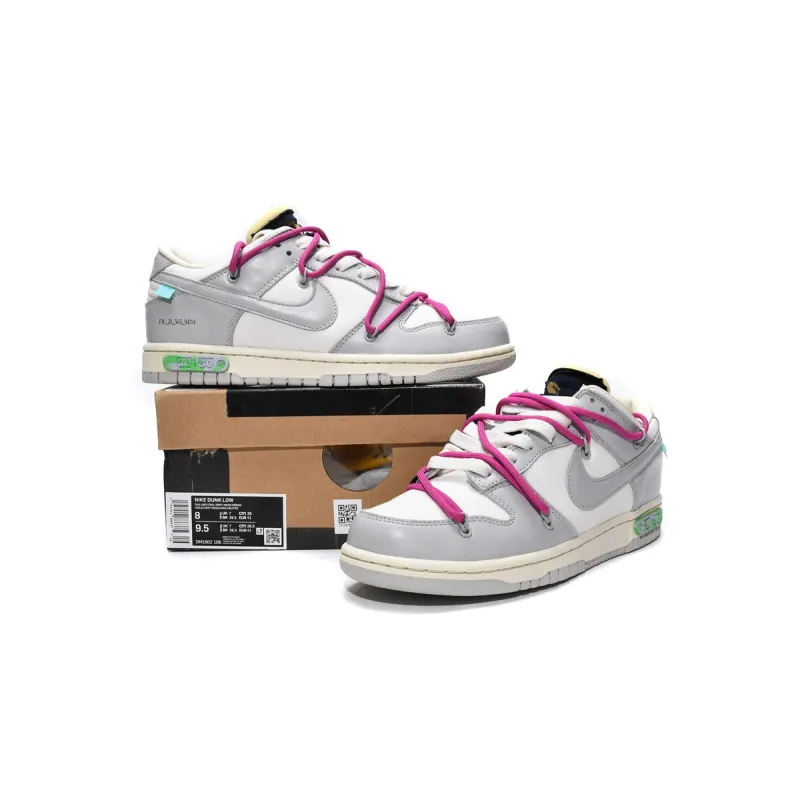 LJR Dunk Low Off-White Lot 30，DM1602-122
