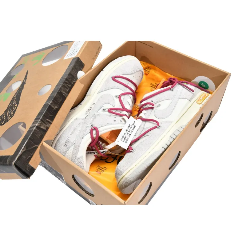 LJR Dunk Low Off-White Lot 35，DJ0950-114