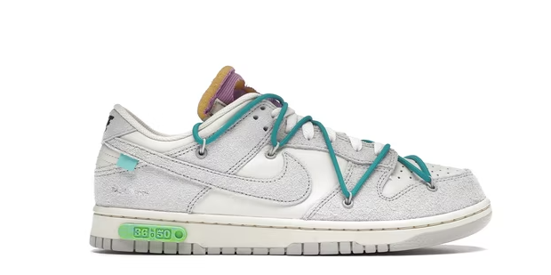LJR Dunk Low Off-White Lot 36  DJ0950-107