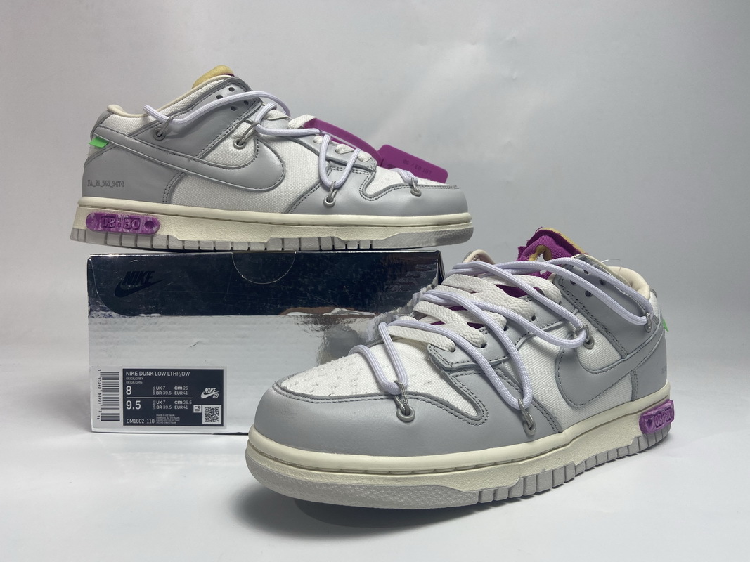 LJR Dunk Low Off-White Lot 3, DM1602-118
