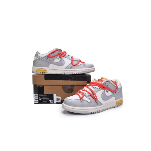 LJR Dunk Low Off-White Lot 6，DM1602-110