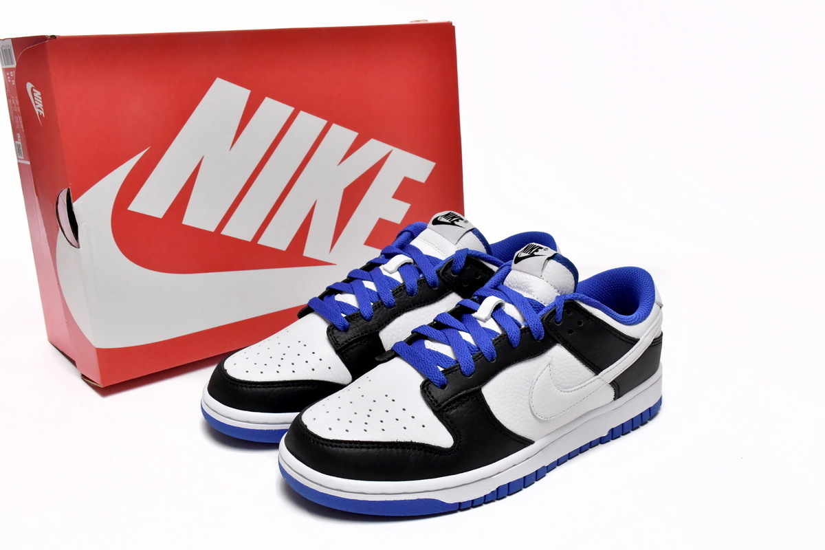 LJR Dunk Low White Black Royal,FD9064-110