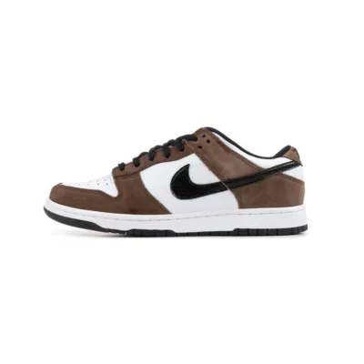 LJR Dunk Low White Black Trail End Brown，304292-102  01