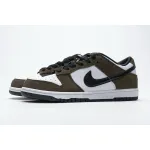 LJR Dunk Low White Black Trail End Brown，304292-102 