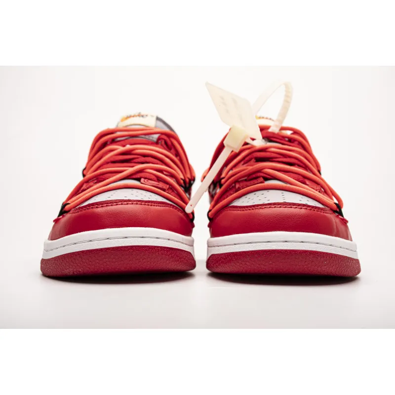 LJR Dunk SB Low Off-White University Red, CT0856-600