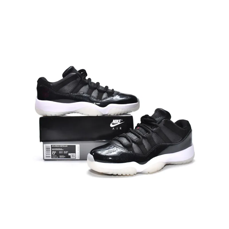 LJR Jordan 11 Retro Low 72-10,AV2187-001