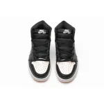 LJR Jordan 1 Retro High Black Crimson Tint，555088-081