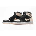 LJR Jordan 1 Retro High Black Crimson Tint，555088-081