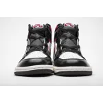 LJR Jordan 1 Retro High Black Gym Red，555088-061 