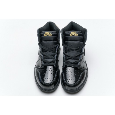 LJR Jordan 1 Retro High Black Metallic Gold (2020)，555088-032  