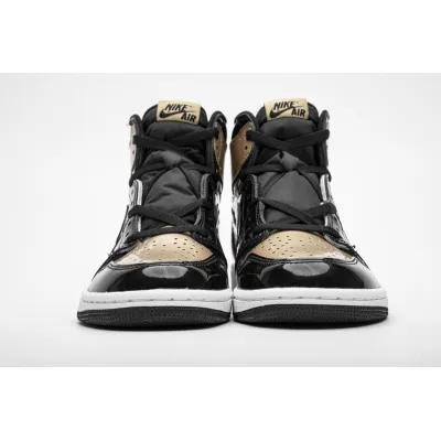 LJR Jordan 1 Retro High NRG Patent Gold Toe，861428-007  02