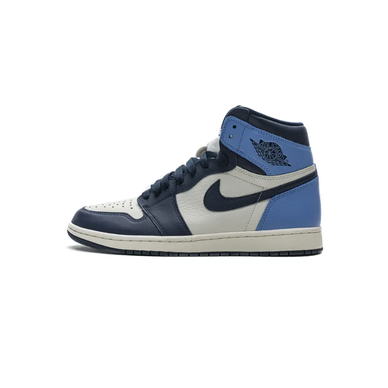 LJR Jordan 1 Retro High Obsidian UNC,555088-140