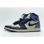 LJR Jordan 1 Retro High Obsidian UNC,555088-140