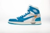 LJR Jordan 1 Retro High Off-White University Blue, AQ0818-148