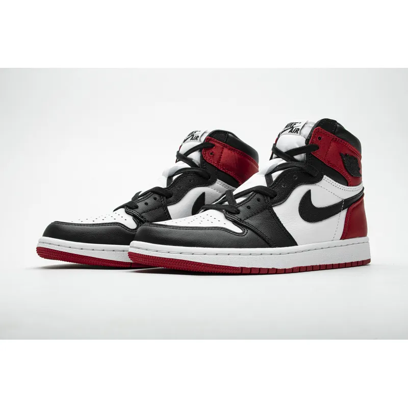 LJR Jordan 1 Retro High Satin Black Toe (W)， CD0461-016 
