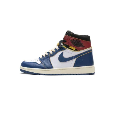LJR Jordan 1 Retro High Union Los Angeles Blue Toe，BV1300-146  01