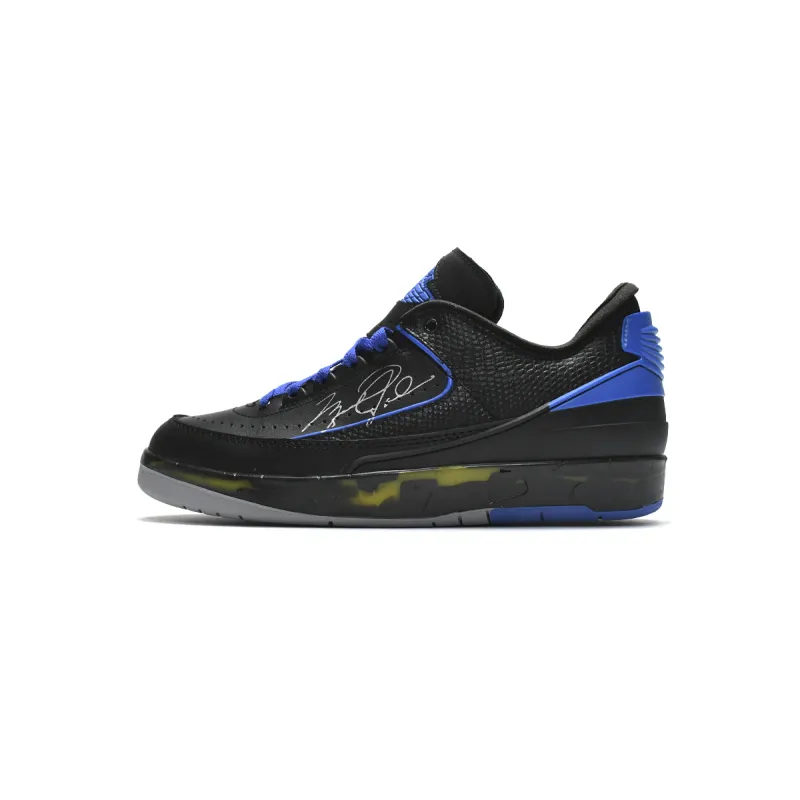 LJR Jordan 2 Retro Low SP Off-White Black Blue, DJ4375-004