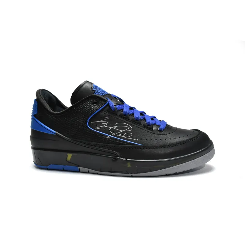 LJR Jordan 2 Retro Low SP Off-White Black Blue, DJ4375-004