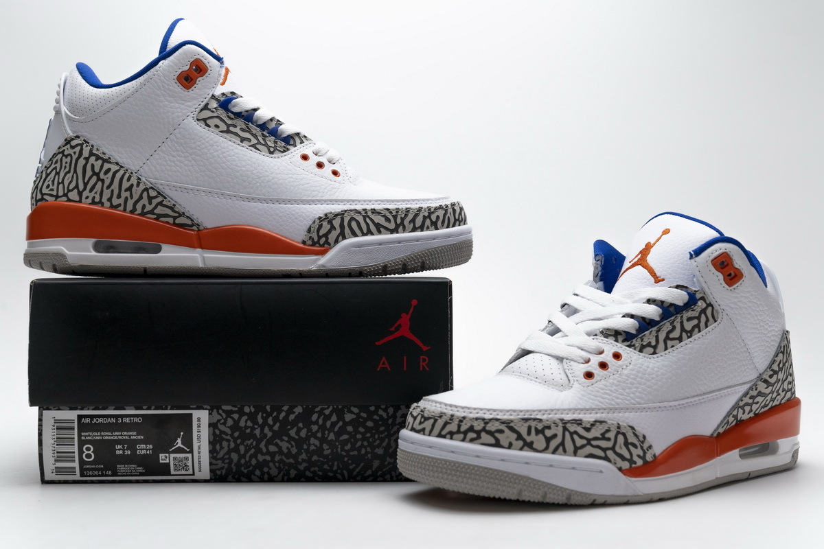 LJR Jordan 3 Retro Knicks, 136064-148